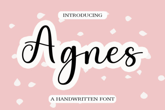 Agnes: A Playful Script Font for Makers