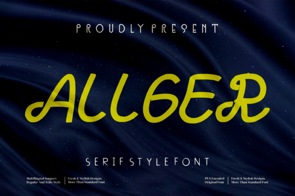 Allger Font: Elevate Your Campaign Visuals