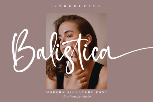 Balistica Font: Elevating Brand Identity with Delicate Script