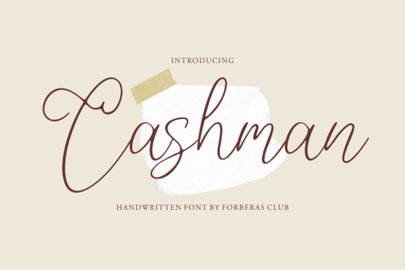 Cashman Font: A Delicate Script for Handmade Creators