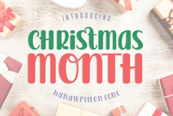 Christmas Month: A Festive Handwritten Font for Designers