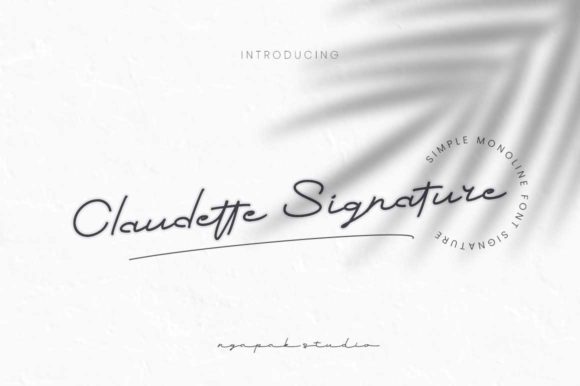 Claudette Signature: A Web Designer’s Font Choice