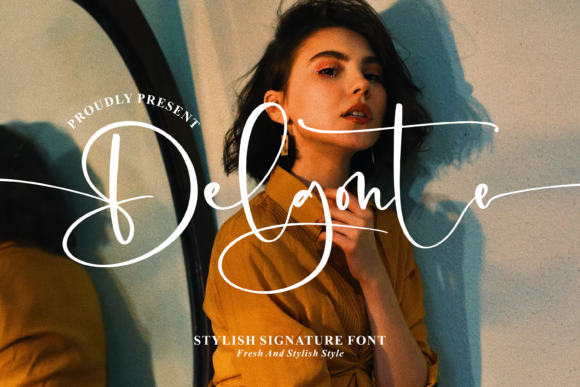 Delgonte: A Graceful Script Font for Editorial Design