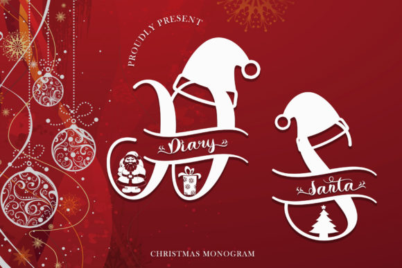 Diary Santa Monogram: A Relaxed Script Font for Editorial Design