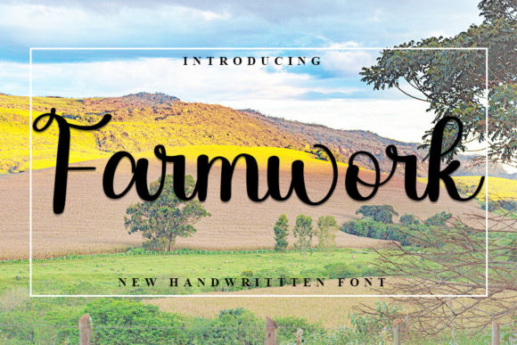 Farmwork: A Magical Script Font for Makers