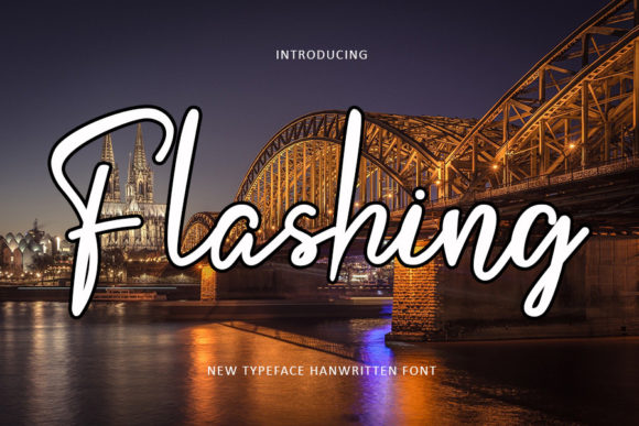 Flashing: A Delicate Script Font for Editorial Design