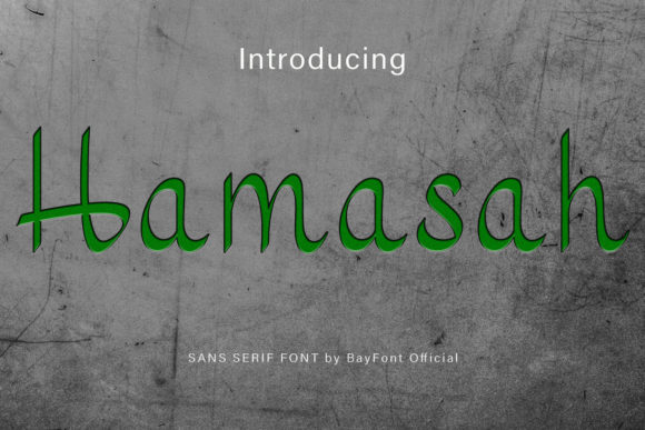 Hamasah: A Playful Script Font for Crafters