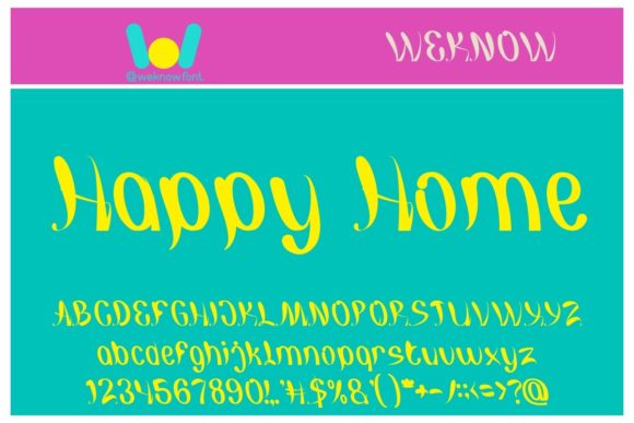 Happy Home: A Handwritten Font for Branding