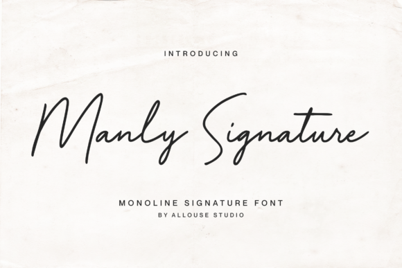 Manly Signature Font for Polished Branding
