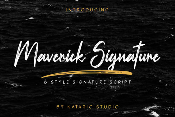 Maverick Signature Font for Crafters