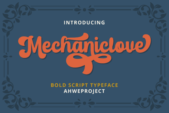 Mechaniclove: A Bold Handwritten Font for Editorial Design