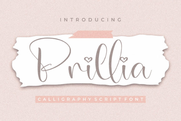 Prillia: A Refined Script Typeface for Editorial Design