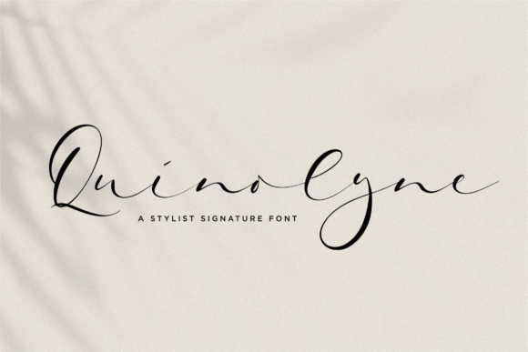 Quinolyne: A Handwritten Font for Branding