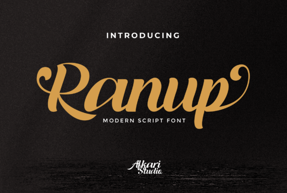 Ranup: A Script Font for Editorial Design