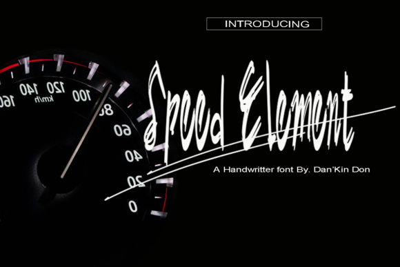 Speed Element: A Handwritten Font for Crafters