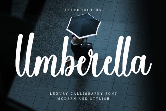 Umberella Typeface Review: A Romantic Script for Luxury Brands
