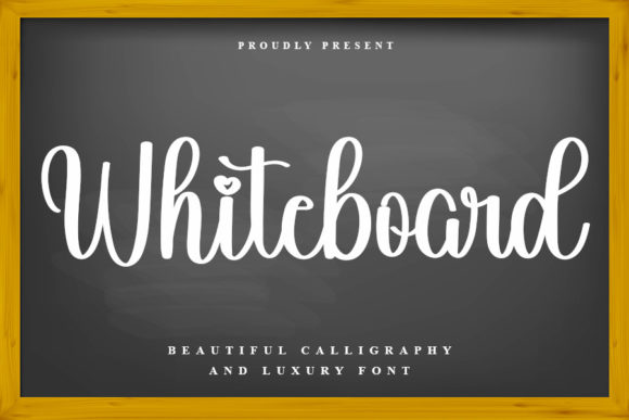 Whiteboard Font: A Delicate Script for Editorial Design