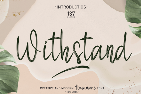 Withstand: A Handwritten Font for Bold Branding